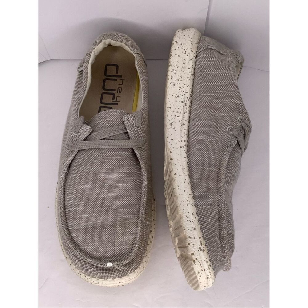 Hey Dude Wally Sox Serape Gray Textile Slip On Sneaker Men Loafers Size 8